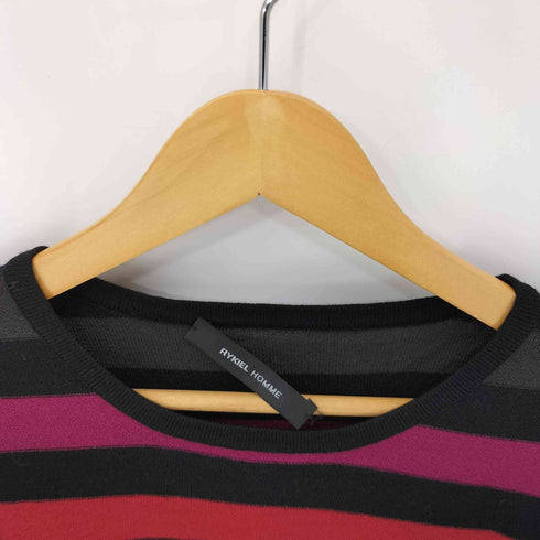 リキエルオム RYKIEL HOMME WOOL マルチカラー ボーダーニット メンズ JPN:48